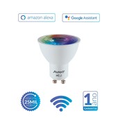 Lâmpada Inteligente LED Smart Wi-Fi Dicroica MR16 NEO 5W Luz Dimerizável Amarela-Branca-RGB Base GU10 Bivolt Avant