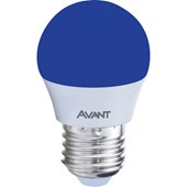 Lampada LED Bolinha 4W Luz Azul Base E27 Bivolt Avant