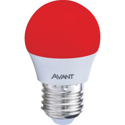 Lampada LED Bolinha 4W Luz Vermelha Base E27 Bivolt Avant - Imagem principal - c4f02b8d-1fad-4534-a2bd-abc45bff3df1