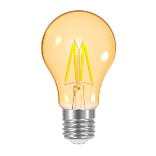 Lâmpada Led Filamento Vintage A60 Ambar Taschibra Autovolt 4W - Imagem principal - 7ca2ab04-7b1d-4df4-ad5f-f976faa8e815