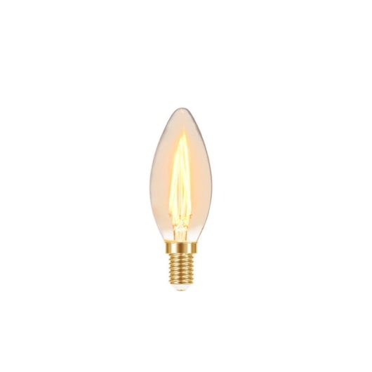 Lâmpada Led Filamento Vintage Âmbar Vela B35 Taschibra 3W 127V - Imagem principal - 6b9b1b5f-b5d5-4c26-99dd-cd90e1a7d6ec