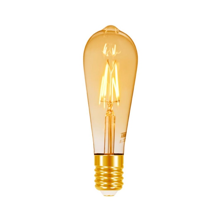 Lâmpada Led Filamento Vintage Dimerizavel ST64 Âmbar Taschibra 4W 127V
