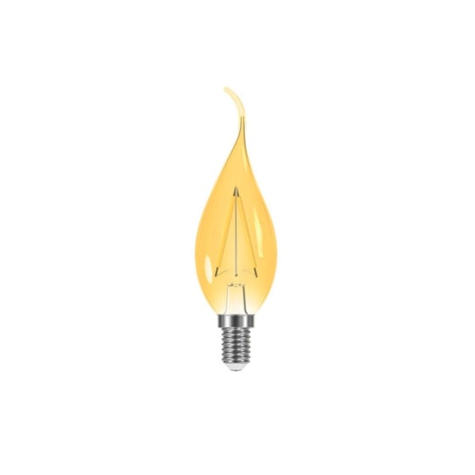 Lâmpada Led Filamento Vintage Vela Bico Torcido B35 3W 220V Âmbar E14 Taschibra - Imagem principal - 084cce5b-bc23-4811-b205-ae2ec7f285c0