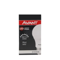Lâmpada Led Pera 9W Luz Branca 6500K Bivolt Avant