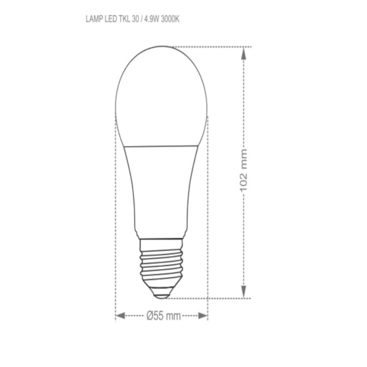 Lâmpada Led Tkl 90 6500K 16833 Taschibra 15W - Imagem principal - cdfe7e90-22c9-4628-aebd-8443961879f4