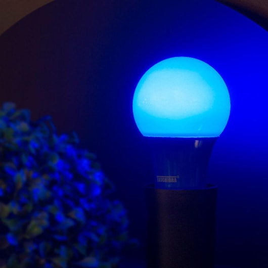 Lâmpada Led Tkl Colors Azul Taschibra - Imagem principal - e0b9bbd1-31a2-4fa3-b8c3-932c5ea1112a