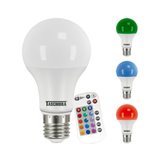 Lâmpada Led Tkl Rgb Ir Taschibra 9W - Imagem principal - a947ea2f-c5f5-44a4-9796-46ed3b61d41c