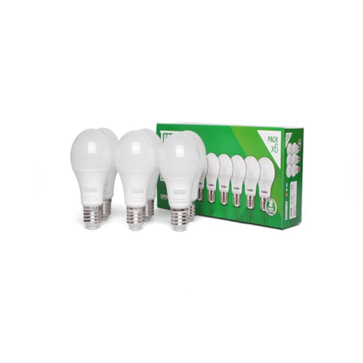 Lâmpada Led Tkl60 6500K PACK X6 19092 Taschibra 9W - Imagem principal - 2a4a4044-829c-423d-b4dd-53cd49fdf8e6