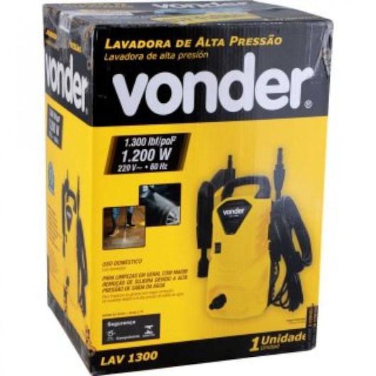 Lavadora De Alta Pressão LAV 1300 220V Vonder - Imagem principal - 52cb6b55-974e-4fe8-ade3-d41faffc7c01