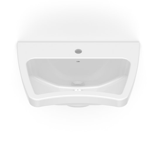 Lavatório De Acessibilidade Para Coluna Acesso Branco Celite 60x42cm - Imagem principal - 031031bf-c70f-40dd-b66a-2f0f156df90f