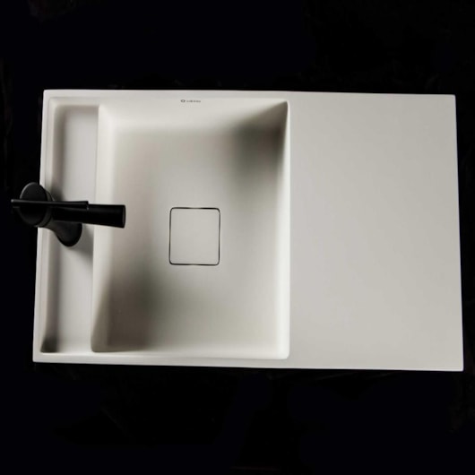 Lavatório De Apoio Duramatt Arles Branco Fosco Acetinado Sabbia - Imagem principal - 39152441-718f-4333-96d7-3c38d30a2e90
