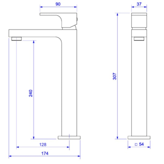 Lavatório De Mesa Monocomando Unic Bica Alta Gold Deca - Imagem principal - 7c1317f3-a638-4489-9197-d323a89bc554
