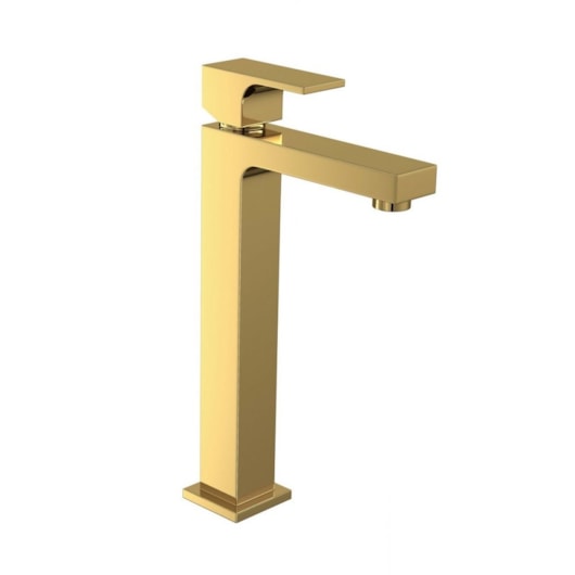 Lavatório De Mesa Monocomando Unic Bica Alta Gold Deca - Imagem principal - 119a7200-cfd3-490d-8683-321f6b9a4c30