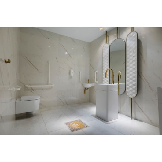 Lavatório De Piso Quadrado 40cm Lc26 Branco Deca - Imagem principal - e06f1a3a-ec78-4f5a-bf82-8c75c258964e