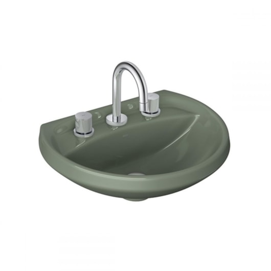 Lavatório Izy 46x36cm L915 Verde Deca - Imagem principal - fd767475-d5a1-4e0b-bf41-7d8734df3968