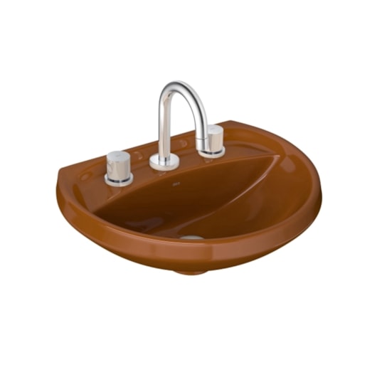 Lavatório L915 Izy/Ravena 46x36cm Caramelo Deca - Imagem principal - b376e3a2-b26b-421c-b287-8e2a97eaa4aa