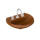 Lavatório L915 Izy/Ravena 46x36cm Caramelo Deca - d56c2a04-b8c1-458e-9275-387394003cbb