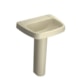 Lavatório Monte Carlo Creme Deca 57,5x44,5 cm - 8050c226-135c-4aef-8792-f5ee5513b5ba