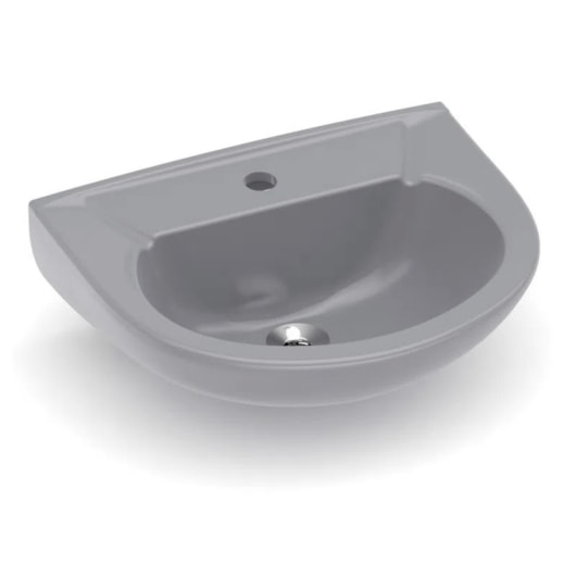 Lavatório Para Coluna 470x385 Furo Central Sem Ladrao Savei/azaléa Cinza Celite - Imagem principal - ab7f98f6-06ba-4dd3-aa07-b065d52a6e84