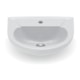Lavatório Para Coluna Com Furo Central Apontado Saveiro Cinza Prata Celite - fd6ddcb0-648a-4d0d-b15d-381278bc9793