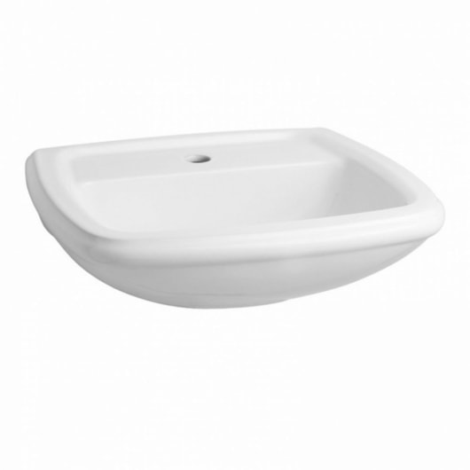 Lavatório Para Coluna Fit 52x43cm Branco Celite - Imagem principal - 53dd03bd-a077-49cf-91e4-57f84d965052