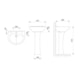 Lavatório Para Coluna Furo Central Sem Ladrao Flamingo Branco Incepa 47x38,5cm - 2ebe55ad-beb5-462e-8c50-937579a06c3d
