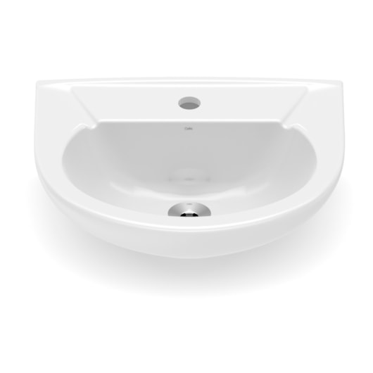 Lavatório Para Coluna Saveiro Branco Celite 47x39cm - Imagem principal - 2ad066a4-9446-4ec6-afaa-3d7172b767aa