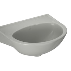 Lavatório Pequeno Belize Cinza Deca 36x29x16,5cm