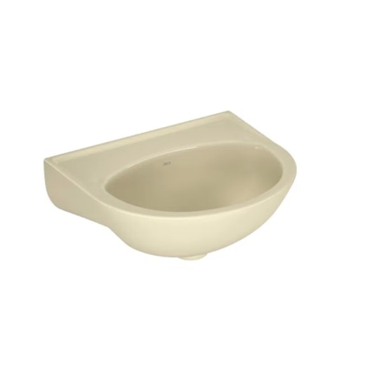 Lavatório Pequeno Belize Creme Deca 39x29x16,5cm - Imagem principal - f025d705-55c5-40e1-885a-9ab8d7c23960