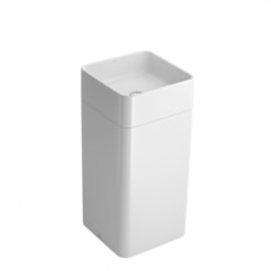 Lavatório Quadrado De Piso C/ Coluna Branco Fosco Deca Lc.26.16