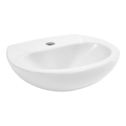 Lavatório Suspenso Com Furo Central Sem Ladrão Branco Celite 42,5x36,5cm - Imagem principal - 2fd2a215-62c2-4826-8e25-cd1c4803e052