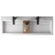 Lavatório Suspenso Duramatt Com Textura Friso Tibet 120 Branco Fosco Acetinado Sabbia - adab717a-1092-4eff-87c6-b863307bd85a