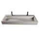 Lavatório Suspenso Duramatt Com Textura Friso Tibet 120 Branco Fosco Acetinado Sabbia - 05039a3e-5885-4b7c-aa10-623b74b17f5b