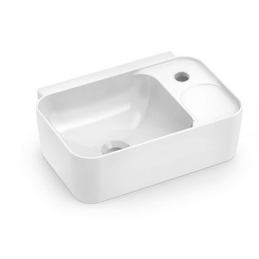 Lavatório Suspenso First 40x30cm Branco Incepa - Imagem principal - f718c914-d675-4e1a-9bb4-da290cb3f69c