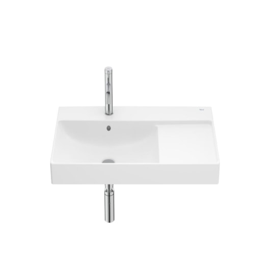 Lavatório Suspenso Ona Lado Direito Branco Matte  Roca 80x46cm - Imagem principal - 694bee44-17fd-4be9-9412-e9c9d26323c3