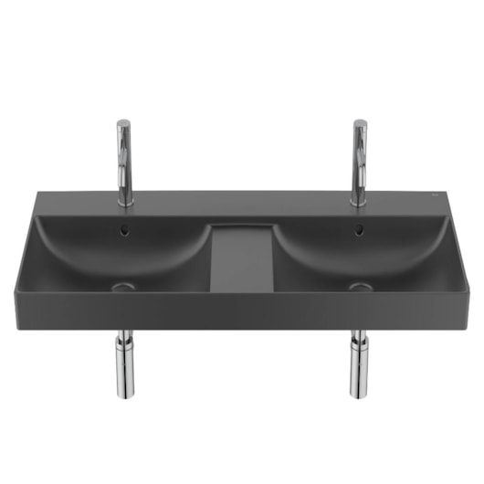 Lavatório Suspenso Ona Preto Matte Roca 120x46cm - Imagem principal - 4c1de97b-7724-4073-ab23-2d6b44c15f24