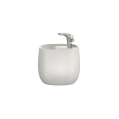 Lavatório Suspenso Válvula 1.1/4 Beyond Beige Roca 47x46cm