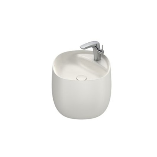 Lavatório Suspenso Válvula 1.1/4 Beyond Beige Roca 47x46cm - Imagem principal - b07e2664-88c9-43da-8497-6538b948d1c2
