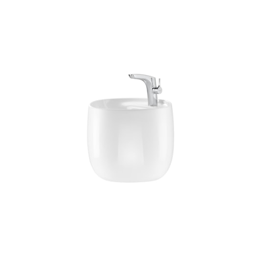 Lavatório Suspenso Válvula 1.1/4 Beyond Branco Roca 47x46cm - Imagem principal - c9b894cb-6702-4adf-9037-9fd41633c8d0