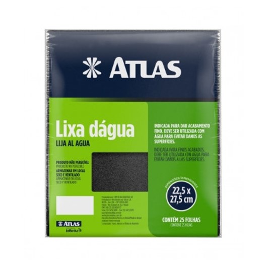 Lixa Em Folha Dágua Grão 80 Atlas - Imagem principal - 0a1869d0-af89-4a3a-a2f9-8becc2708d8a
