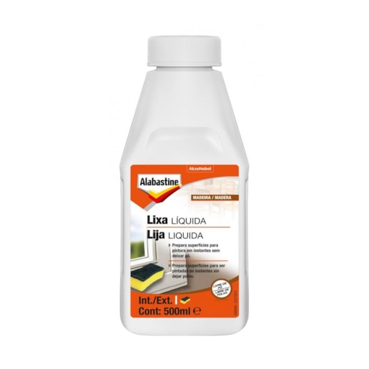 Lixa Liquida Transparente Alabastine Coral 500ml  - Imagem principal - 8db0b8a7-f870-4620-8617-d51d6660b7d7