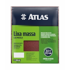 Lixa Massa E Madeira Atlas Grão 60 (Unidade)