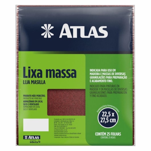 Lixa Massa Madeira Atlas 150 - Imagem principal - a74575e9-bdfe-4bcc-9f50-ee654ab005b0