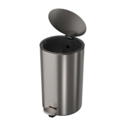 Lixeira Com Pedal Redonda Inox Deca 12l