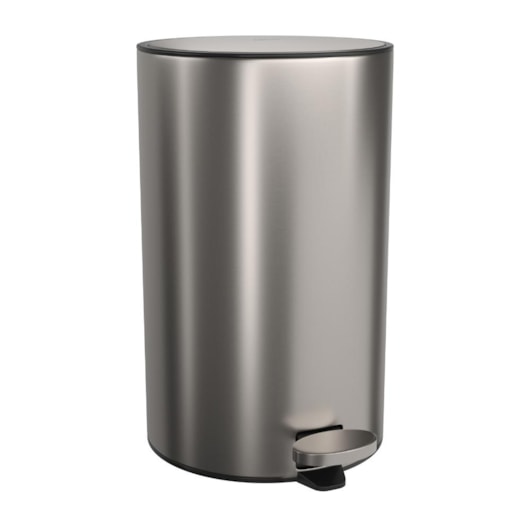 Lixeira Com Pedal Redonda Inox Deca 12l - Imagem principal - 9d0f3286-0d24-4b90-8ef1-d0c2bb999104
