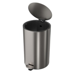 Lixeira Com Pedal Redonda Inox Deca 20l
