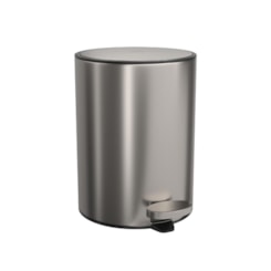 Lixeira Com Pedal Redonda Inox Deca 5l