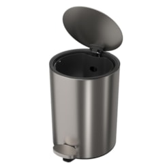 Lixeira Com Pedal Redonda Inox Deca 5l