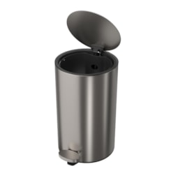 Lixeira Com Pedal Redonda Inox Deca 8l