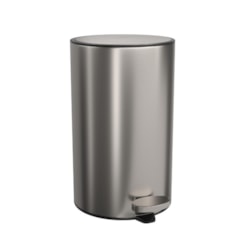 Lixeira Com Pedal Redonda Inox Deca 8l